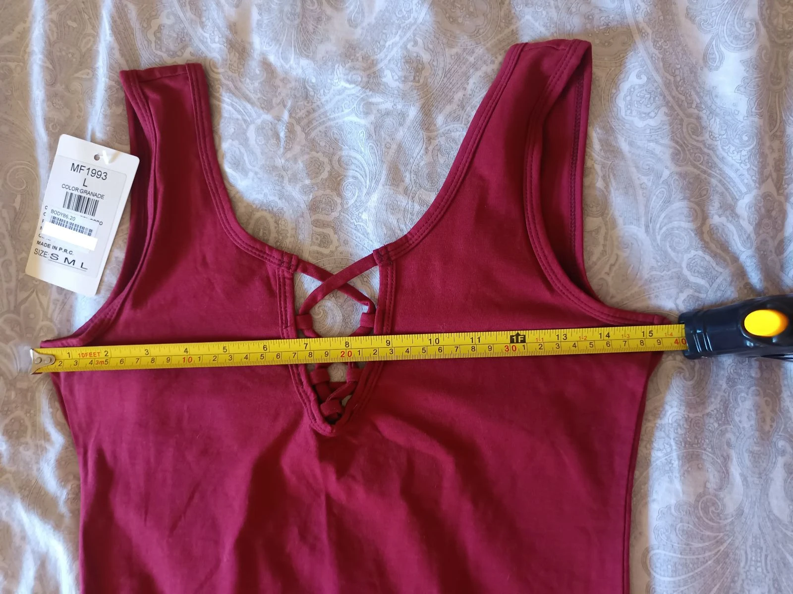 Body Granate com Decote Cruzado / Estilo Y2K-Vintage 💋 – photo 2